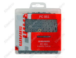 Цепь 9-ск. SRAM PC-951, 114 звеньев, с замком, 86.2706.114.105