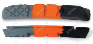 Картридж тормоз колодки AUTHOR трехц  для V-BRAKE со шплин (4шт) 8-24515007