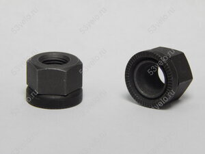Гайка 10mm Xenium Cro-Mo + шайба Black (1-шт.)
