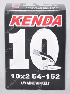Камера 10х2,0 (54-152) KENDA A/V 5-515002 ГНУТЫЙ вентиль