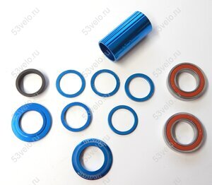Каретка BMX SPANISH -22mm BLANK Bottom Bracket Blue Каретка BMX SPANISH -22mm BLANK Bottom Bracket Blue