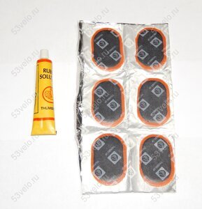 Аптечка COLD PATCH для рем камер (12запл+клей) велосипед Аптечка COLD PATCH для рем камер (12запл+клей) велосипед