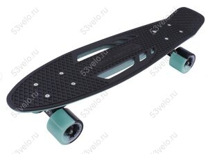 Скейтборд пластиковый Shark 22 1/6 tsl-405m бирюзовый/черный Скейтборд пластиковый Shark 22 1/6 tsl-405m бирюзовый/черный