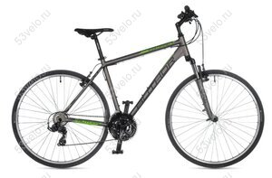 Велосипед 28" AUTHOR Compact  (2022) серебро/салатовый рама 18"