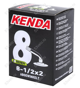 Камера 8х1/2х2 8,5" 2,00 (49-225), автониппель, изогнутость 45` KENDA A/V 5-511808 Камера 8х1/2х2 8,5" 2,00 (49-225), автониппель, изогнутость 45` KENDA A/V 5-511808