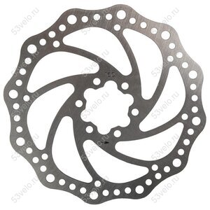 Диск тормозной 160mm/M-WAVE, для дискового тормоза, 160мм+6болтов, нержавеющая сталь, серебристый,5-360600