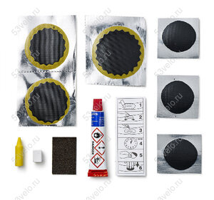 Аптечка WELDTITE 7-01004 д/МОТО/FAT BIKE 6суперзаплаток (1 увелич. р-ра+3 малых и 2 средних)+ клей 5г+шкурка Аптечка WELDTITE 7-01004 д/МОТО/FAT BIKE 6суперзаплаток (1 увелич. р-ра+3 малых и 2 средних)+ клей 5г+шкурка
