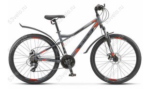 Велосипед 26" STELS 510 26 MD рама 14" серо-черно-красный Велосипед 26" STELS 510 26 MD рама 14" серо-черно-красный