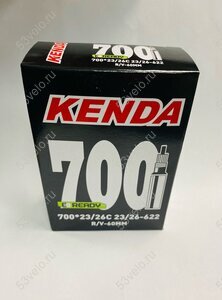 Камера 28  700х23-26С  KENDA  F/V с резьбой 60 мм 5-516491 (5-511491)