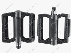 Педали 9/16  BMX NW-420 пластмасса с резиновым покрытием 107*102*25 мм, 316 г черные