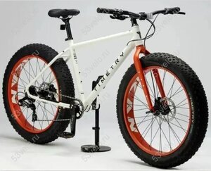 Велосипед 26" TIMETRY TT222 Fat-bike белый рама 19.5"